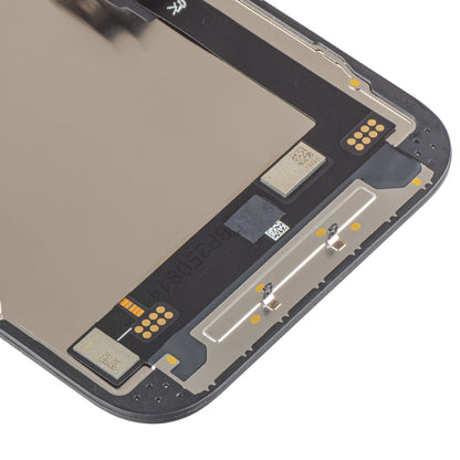 Display med Touchscreen JK for Apple iPhone 16, med ramme, LCD In-Cell IC Movable-versjon, Svart