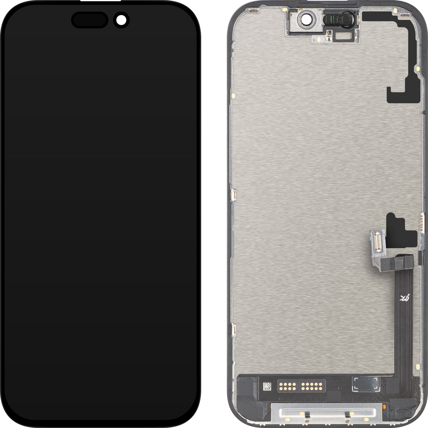 JK berøringsskjermdisplay for Apple iPhone 17, med ramme, LCD In-Cell IC flyttbar versjon, svart