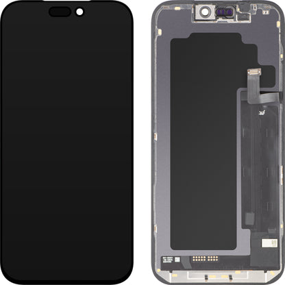 JK berøringsskjermdisplay for Apple iPhone 17 Pro Max, med ramme, LCD In-Cell IC flyttbar versjon, svart