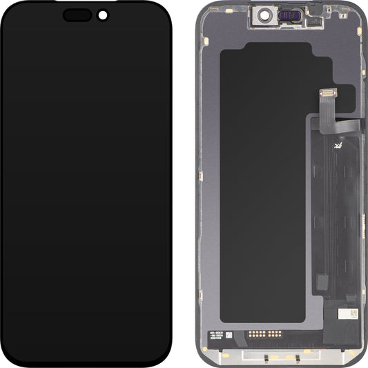 JK berøringsskjermdisplay for Apple iPhone 17 Pro Max, med ramme, LCD In-Cell IC flyttbar versjon, svart