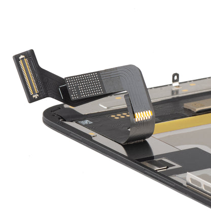 JK berøringsskjerm for Apple iPhone 14, med ramme, OLED-versjon, svart 