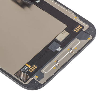 Display med Touchscreen JK for Apple iPhone 16, med ramme, LCD In-Cell IC Movable-versjon, Svart