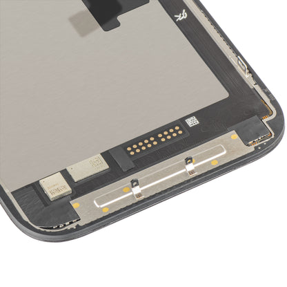 JK berøringsskjermdisplay for Apple iPhone 16 Pro, med ramme, LCD In-Cell IC flyttbar versjon, svart