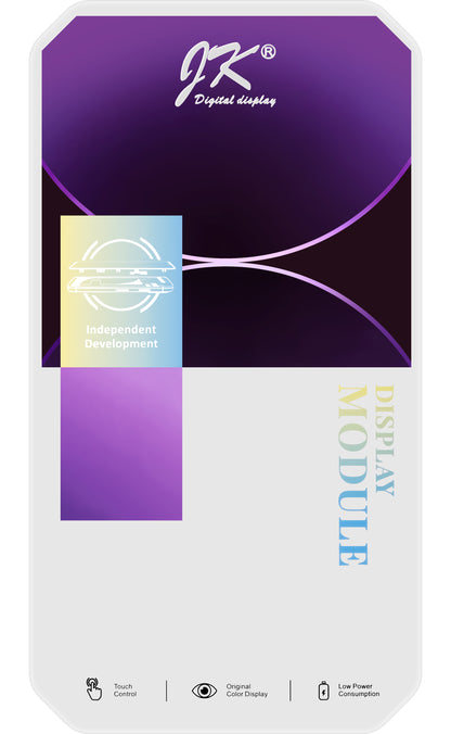 JK berøringsskjerm for Apple iPhone 13 mini, med ramme, In-Cell LCD-versjon, svart 