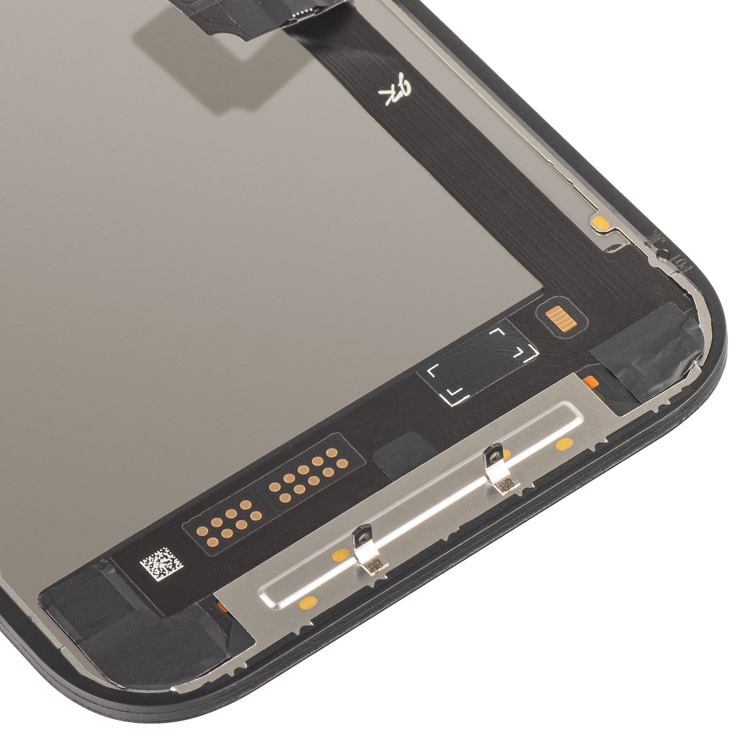 JK berøringsskjermdisplay for Apple iPhone 17, med ramme, LCD In-Cell IC flyttbar versjon, svart
