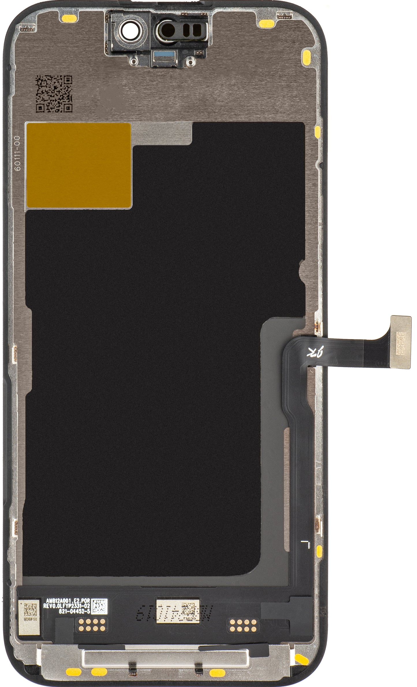 JK berøringsskjerm for Apple iPhone 15 Pro, med ramme, In-Cell LCD-versjon, svart 