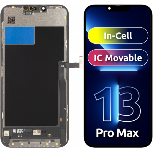 JK berøringsskjerm for Apple iPhone 13 Pro Max, med ramme, In-Cell LCD-versjon, svart 