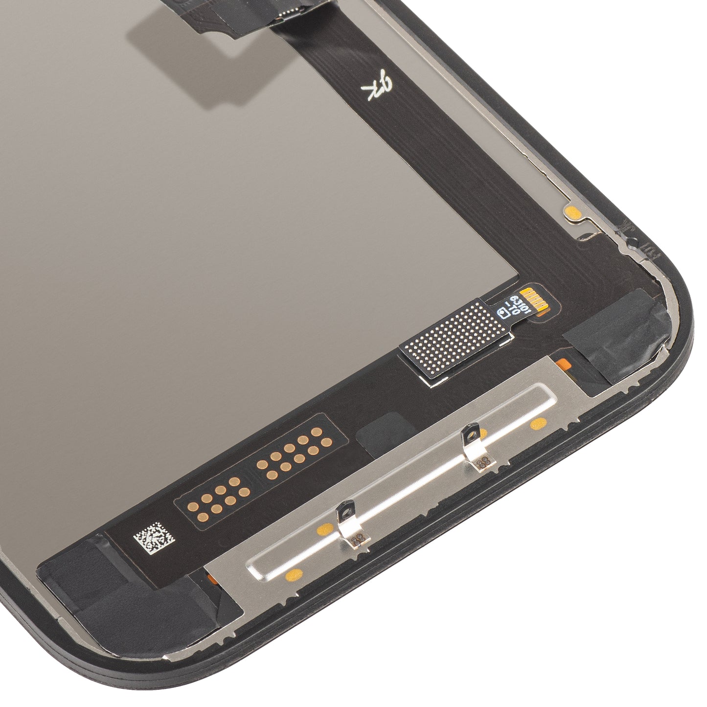 JK berøringsskjermdisplay for Apple iPhone 17, med ramme, LCD In-Cell IC flyttbar versjon, svart