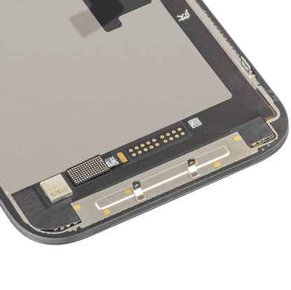 JK berøringsskjermdisplay for Apple iPhone 16 Pro, med ramme, LCD In-Cell IC flyttbar versjon, svart