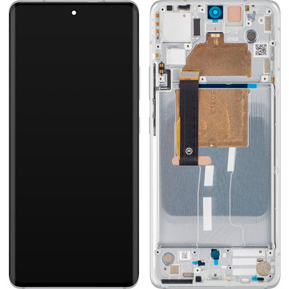 Berøringsskjerm Motorola Edge 30 Fusion, med ramme, Aurora White, Service Pack 5D68C2151528