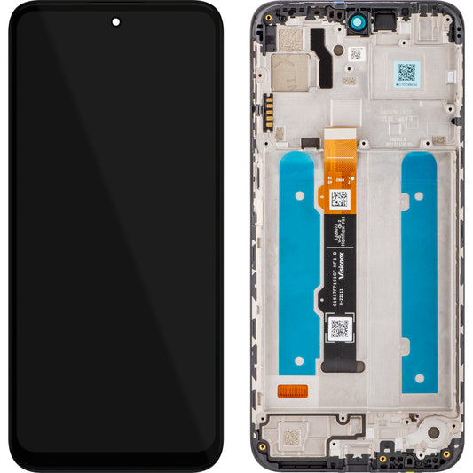 Motorola Moto G31 (XT2173-3) berøringsskjerm med ramme, svart, Swap 5D68C19989