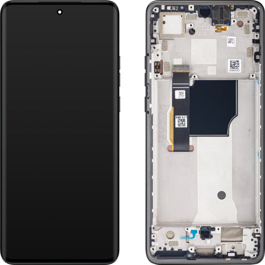 Motorola Edge 40 Neo berøringsskjermdisplay med ramme, versjon L3, svart, bytte 5D68C23158