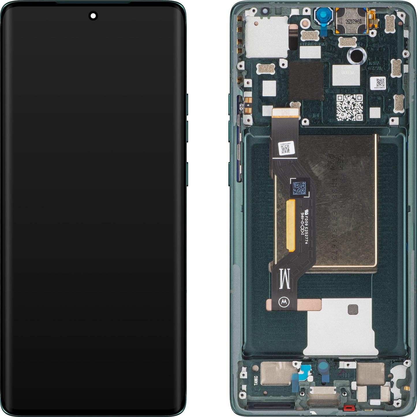 Berøringsskjerm Motorola Edge 50, med ramme, Jungle Green, Service Pack 5D68C25136 