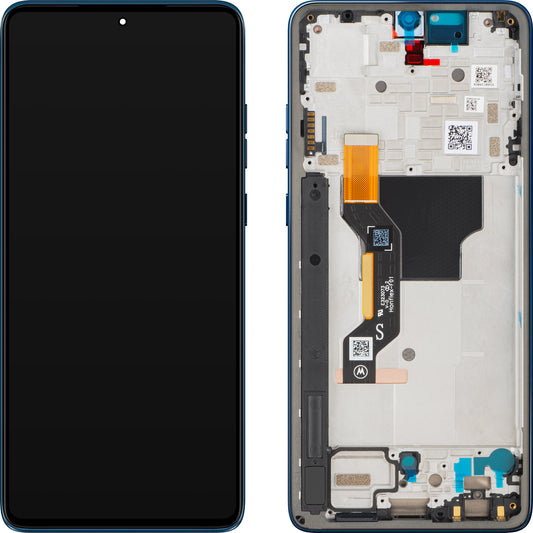 Display med Touchscreen Motorola Moto G Stylus 5G (2025), med ramme, Marineblå (Gibraltar Sea), Service Pack 5D68C29806
