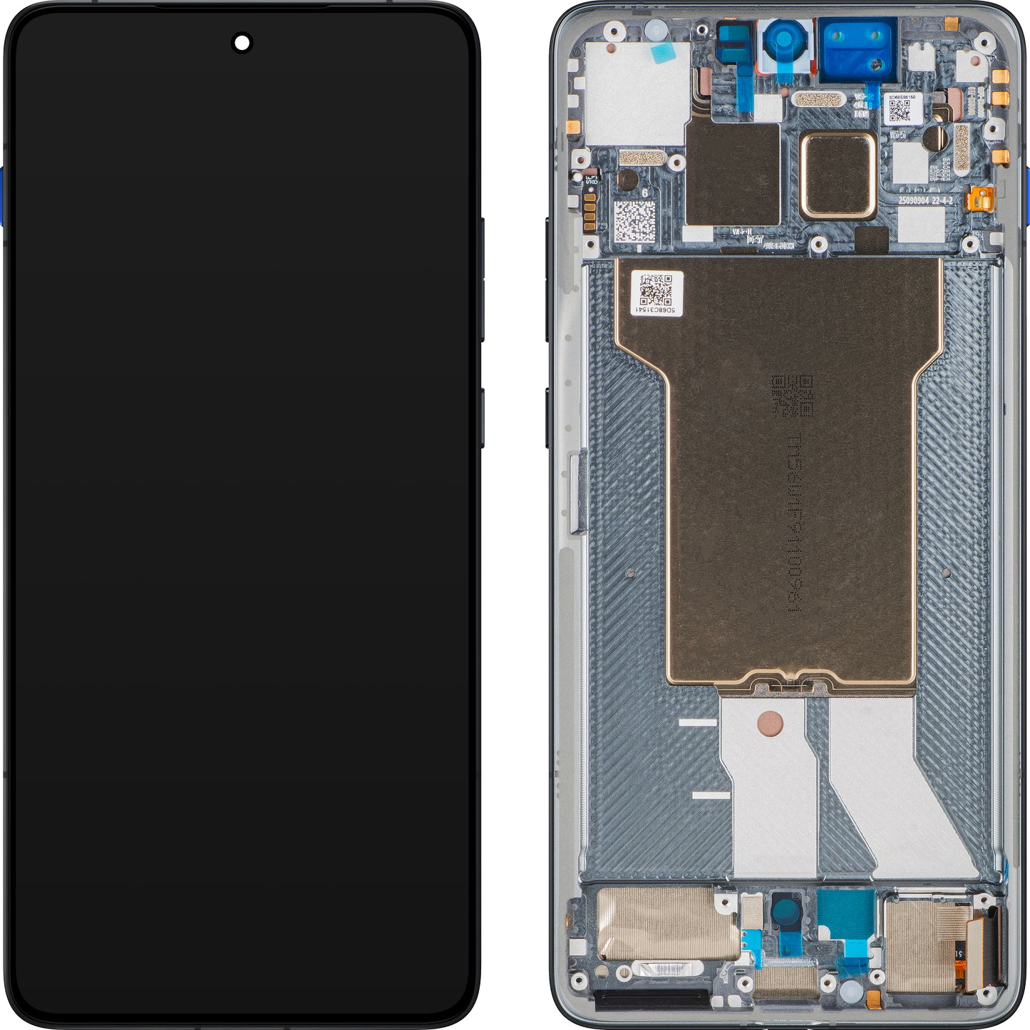 Display med Touchscreen Motorola Edge 70, med Ramme, Grå (Gadget Gray), Service Pack 5D68C31541
