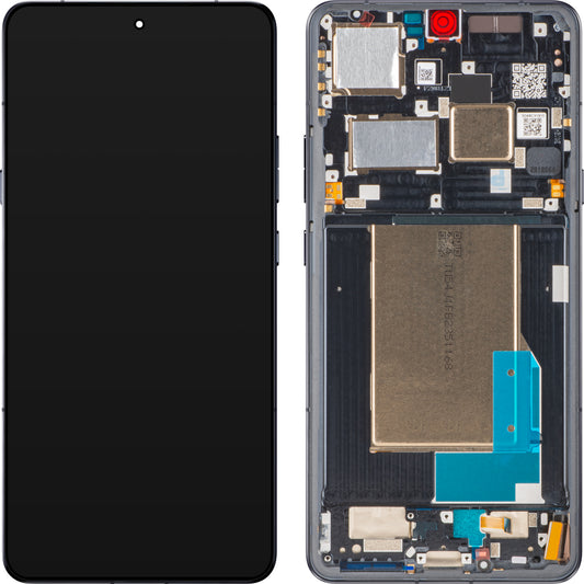 Display med Touchscreen Motorola Edge 70 Ultra / Signature, med ramme, Svart, Service Pack 5D68C31910