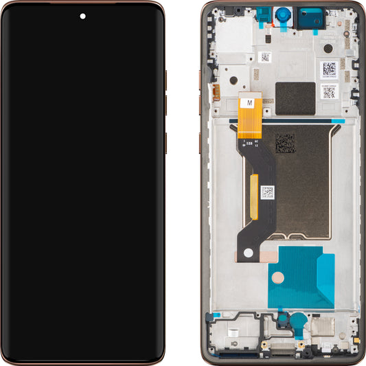 Display med Touchscreen Motorola Edge 60 Fusion, med ramme, Brun (Mocha Mousse), Service Pack 5D68C30578