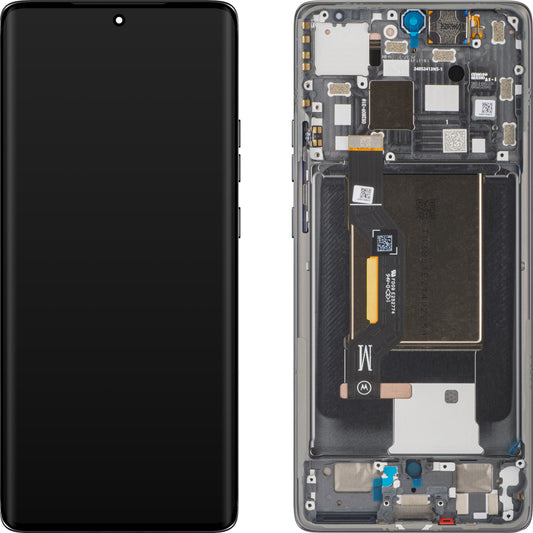 Motorola Edge 50 berøringsskjermdisplay med ramme, grå (Koala Gray), resealet 5D68C25135