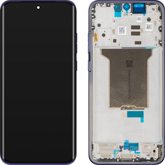 Touchskjermdisplay Motorola Edge 70 Fusion+ / Edge 70 Fusion, med ramme, lilla (Pantone Orient Blue), servicepakke 5D68C32064