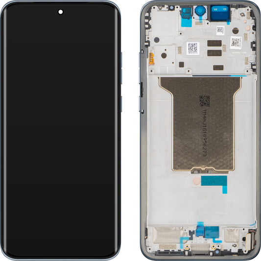 Motorola Edge 70 Fusion+ / Edge 70 Fusion berøringsskjermdisplay med ramme, blå (Pantone Country Air), Service Pack 5D68C32063