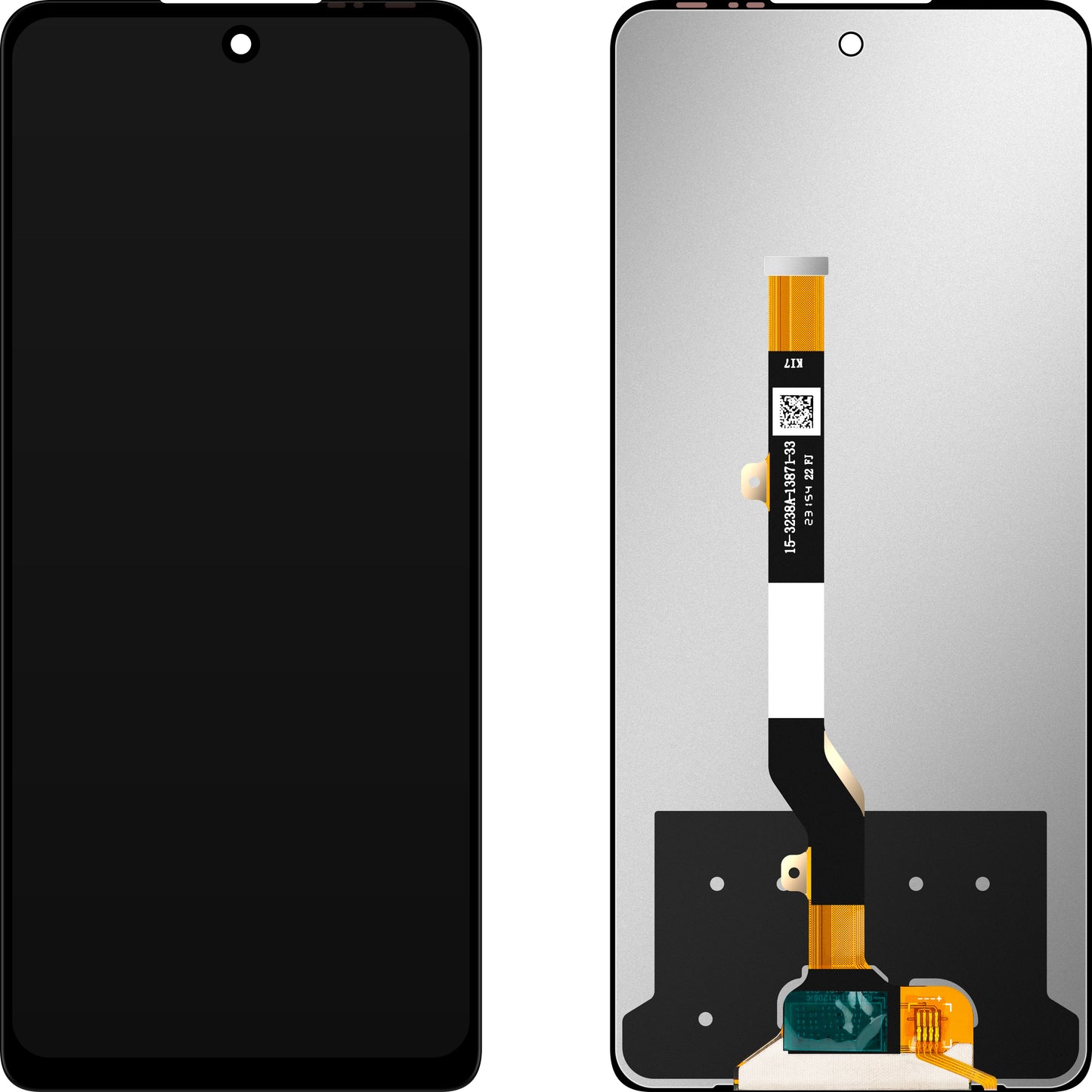 Display med Touchscreen MP kompatibel med Tecno Pova 5 Pro