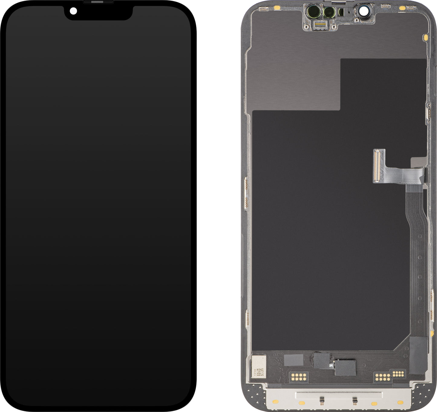 Display med MP Touchscreen kompatibel med Apple iPhone 13 Pro Max, med ramme, Soft OLED 120Hz FHD Diagnostic versjon, Svart