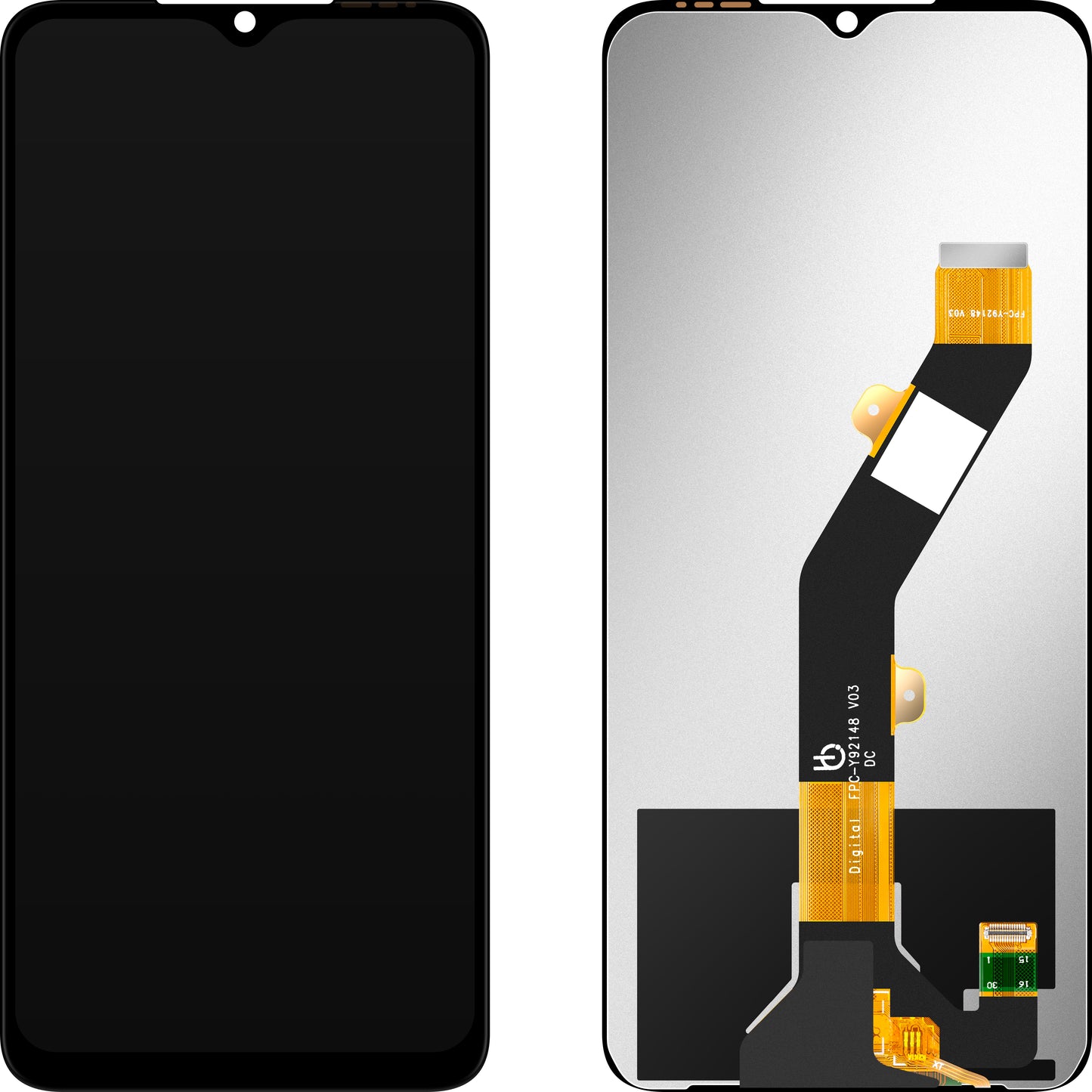 Display med Touchscreen MP kompatibel med ZTE Blade A35e