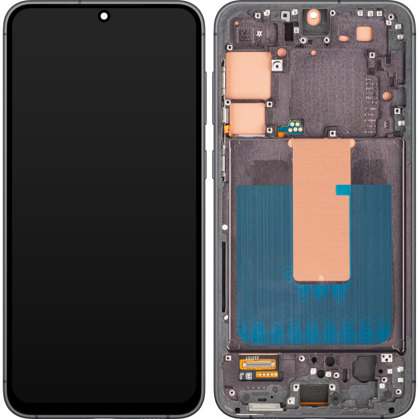 Display med Touchscreen MP kompatibel med Samsung Galaxy S23+ S916, med ramme, Svart