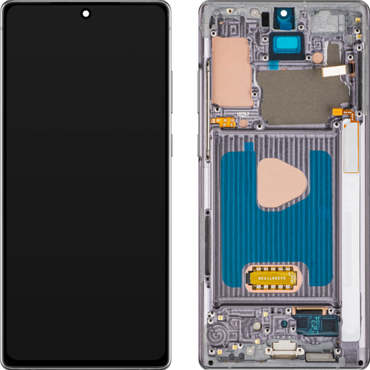 Display med MP Touchscreen kompatibel med Samsung Galaxy Note 20 N980, med ramme, OLED-versjon, Svart
