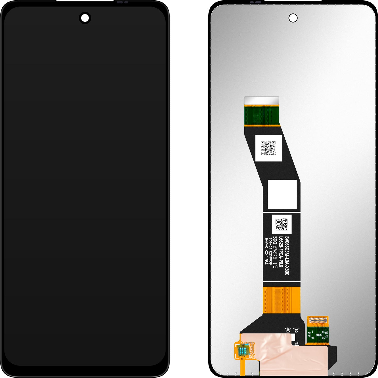 Display med Touchscreen MP kompatibel med Motorola Moto E14