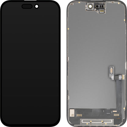 Display med MP Touchscreen kompatibel med Apple iPhone 16, med ramme, Soft OLED FHD 120Hz IC Movable versjon, Svart