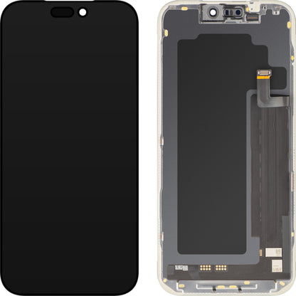 MP berøringsskjermdisplay kompatibelt med Apple iPhone 17 Pro Max, med ramme, Soft OLED FHD IC Movable-versjon, svart