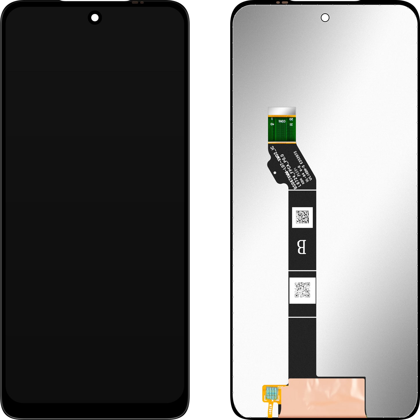 MP berøringsskjermdisplay kompatibel med Motorola Moto G17 / G17 Power