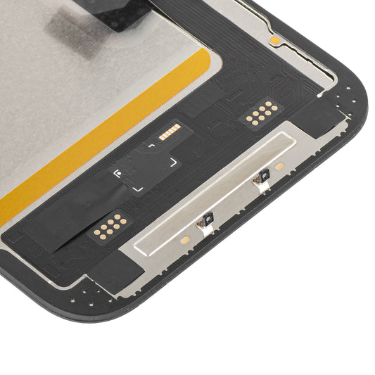 Display med MP Touchscreen kompatibel med Apple iPhone 14, med ramme, Soft OLED IC Movable FHD-versjon, Svart