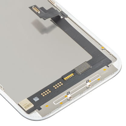 MP berøringsskjermdisplay kompatibelt med Apple iPhone 17, med ramme, Soft OLED FHD 120Hz IC flyttbar versjon, svart