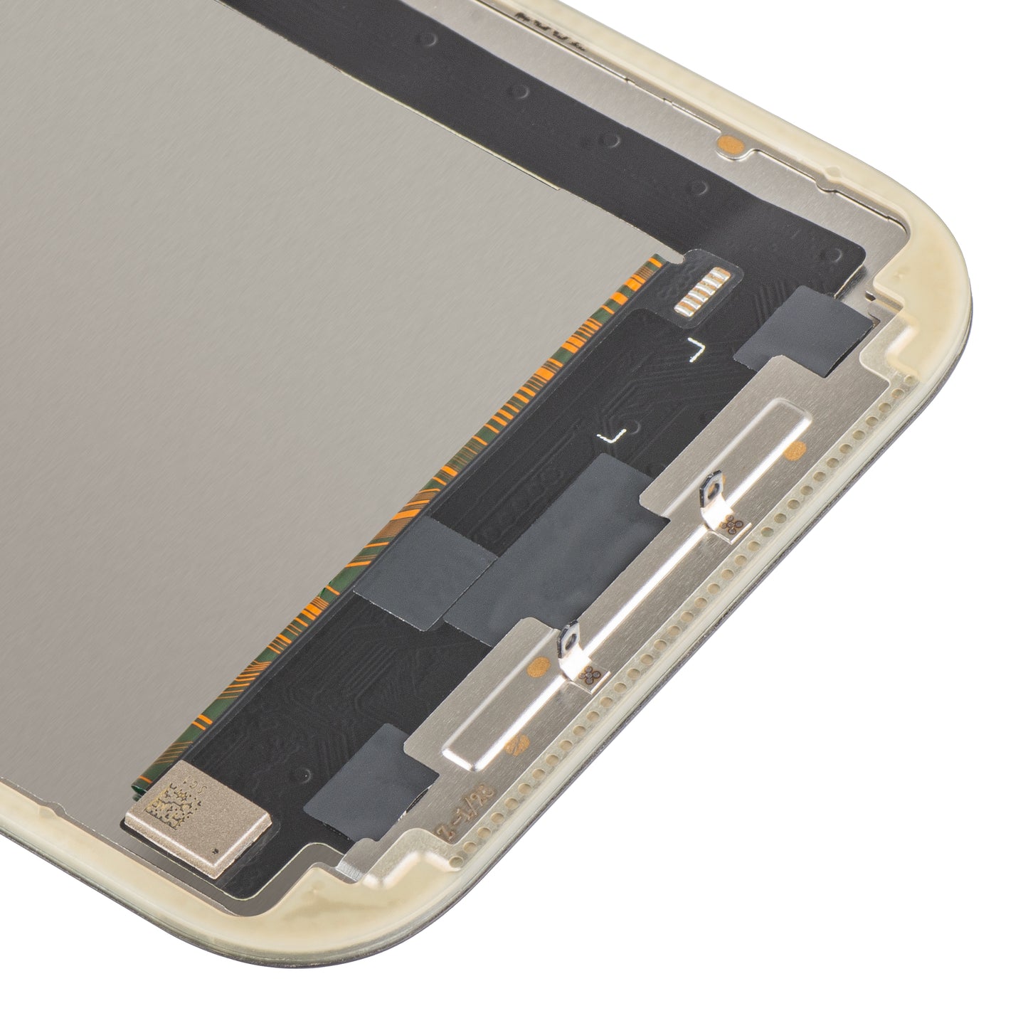 MP berøringsskjermdisplay kompatibelt med Apple iPhone 17, med ramme, OLED FHD IC Movable-versjon, svart