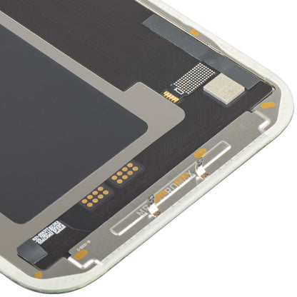 MP berøringsskjermdisplay kompatibelt med Apple iPhone 17 Pro Max, med ramme, Soft OLED FHD IC Movable-versjon, svart