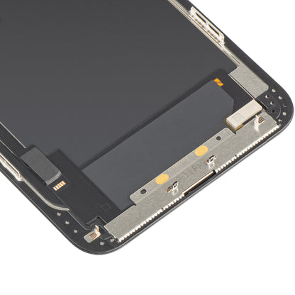 MP berøringsskjermdisplay kompatibelt med Apple iPhone 11 Pro Max, med ramme, OLED FHD IC flyttbar versjon, svart