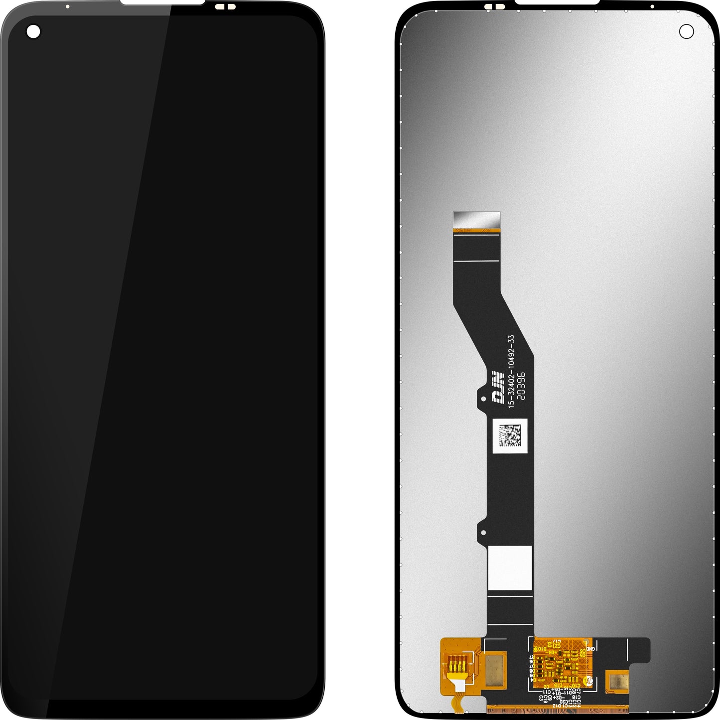 Display med Touchscreen MP kompatibel med Motorola Moto G9 Plus