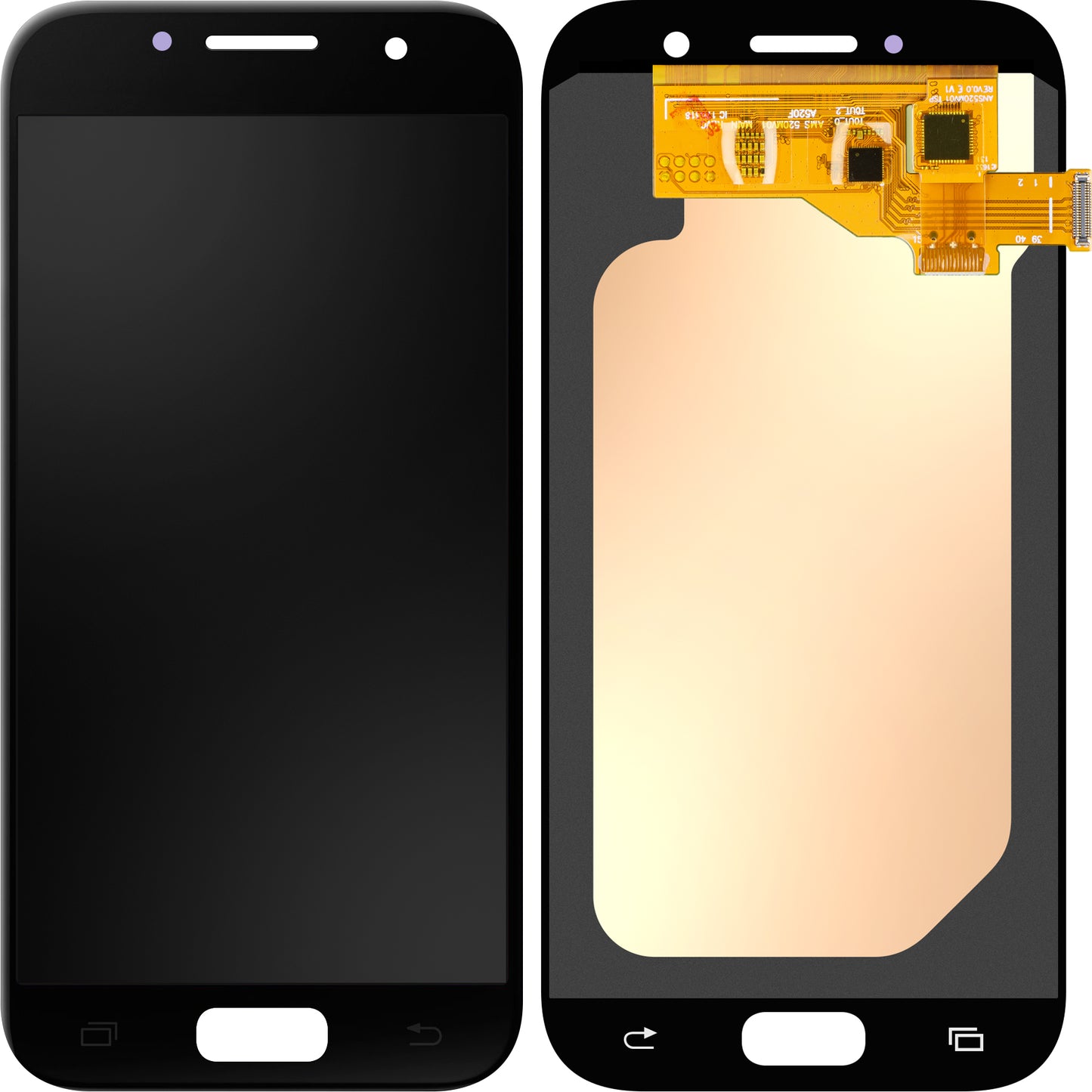 Display med MP Touchscreen kompatibel med Samsung Galaxy A5 (2017) A520, OLED-versjon