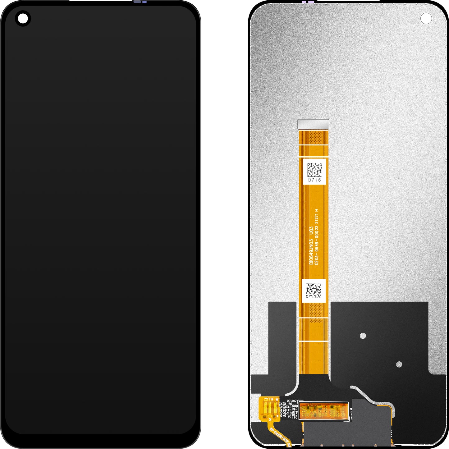 Display med Touchscreen MP kompatibel med Oppo A54 5G