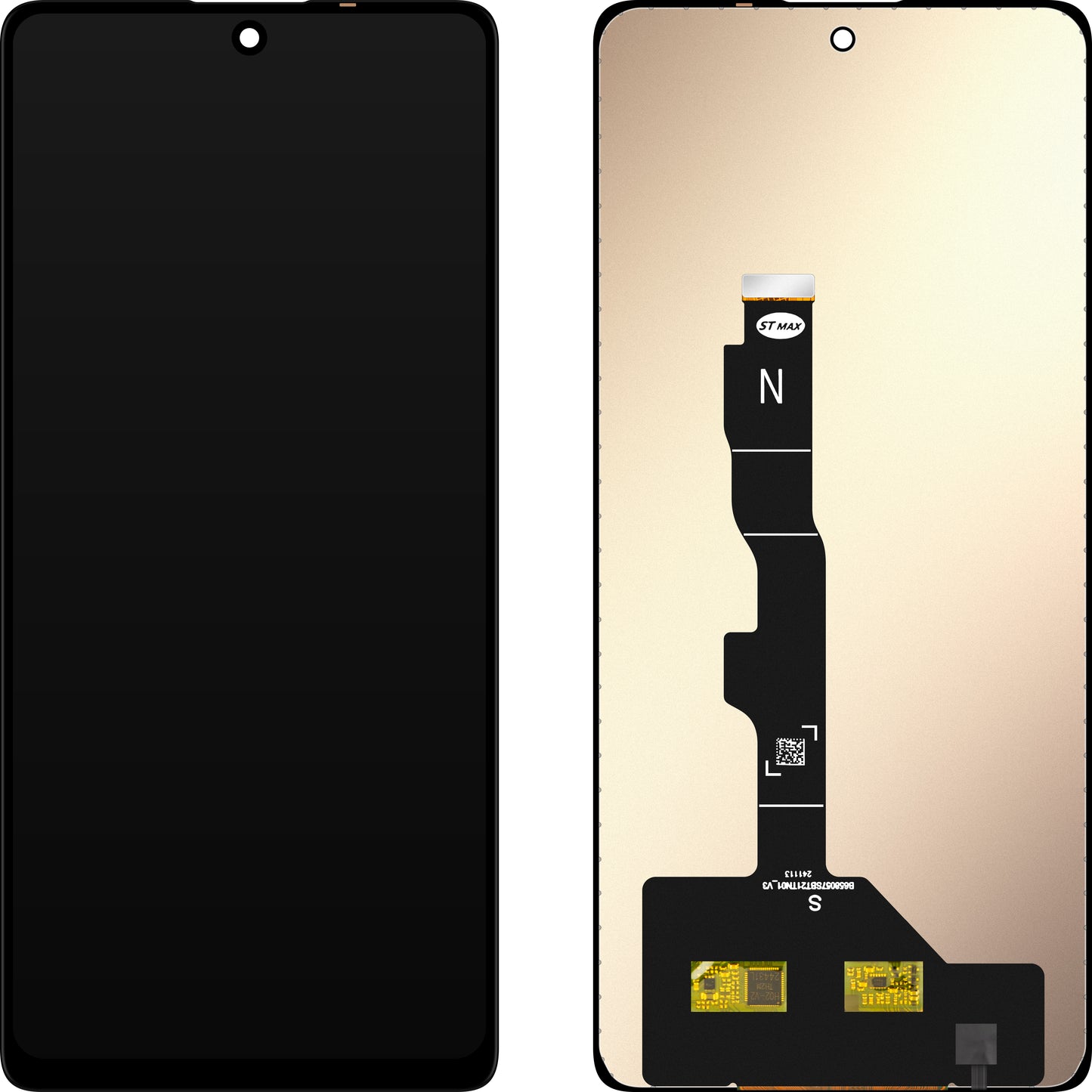 Display med MP Touchscreen kompatibel med Xiaomi Poco F5 / Redmi Note 12 Turbo / Note 13 5G