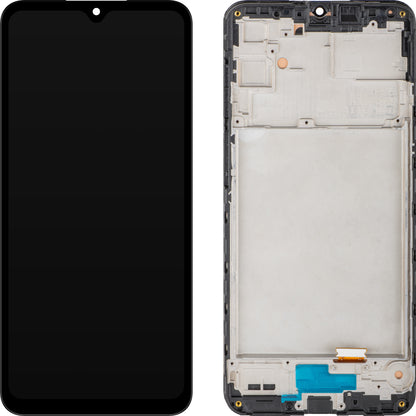 Display med Touchscreen MP kompatibel med Samsung Galaxy A16 4G A165, med ramme, Svart