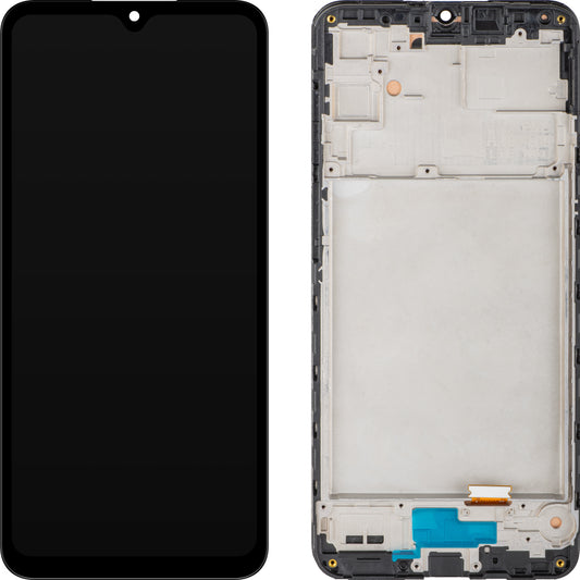 Display med Touchscreen MP kompatibel med Samsung Galaxy A16 4G A165, med ramme, Svart