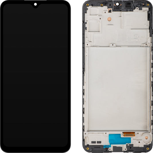 Display med Touchscreen MP kompatibel med Samsung Galaxy A16 5G A166, med ramme, Svart