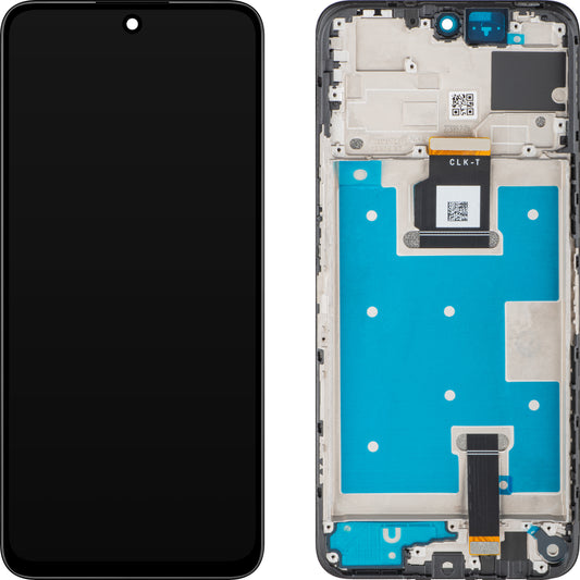 Display med Touchscreen MP kompatibel med Honor 90 Smart / X7b 4G, med ramme, Svart