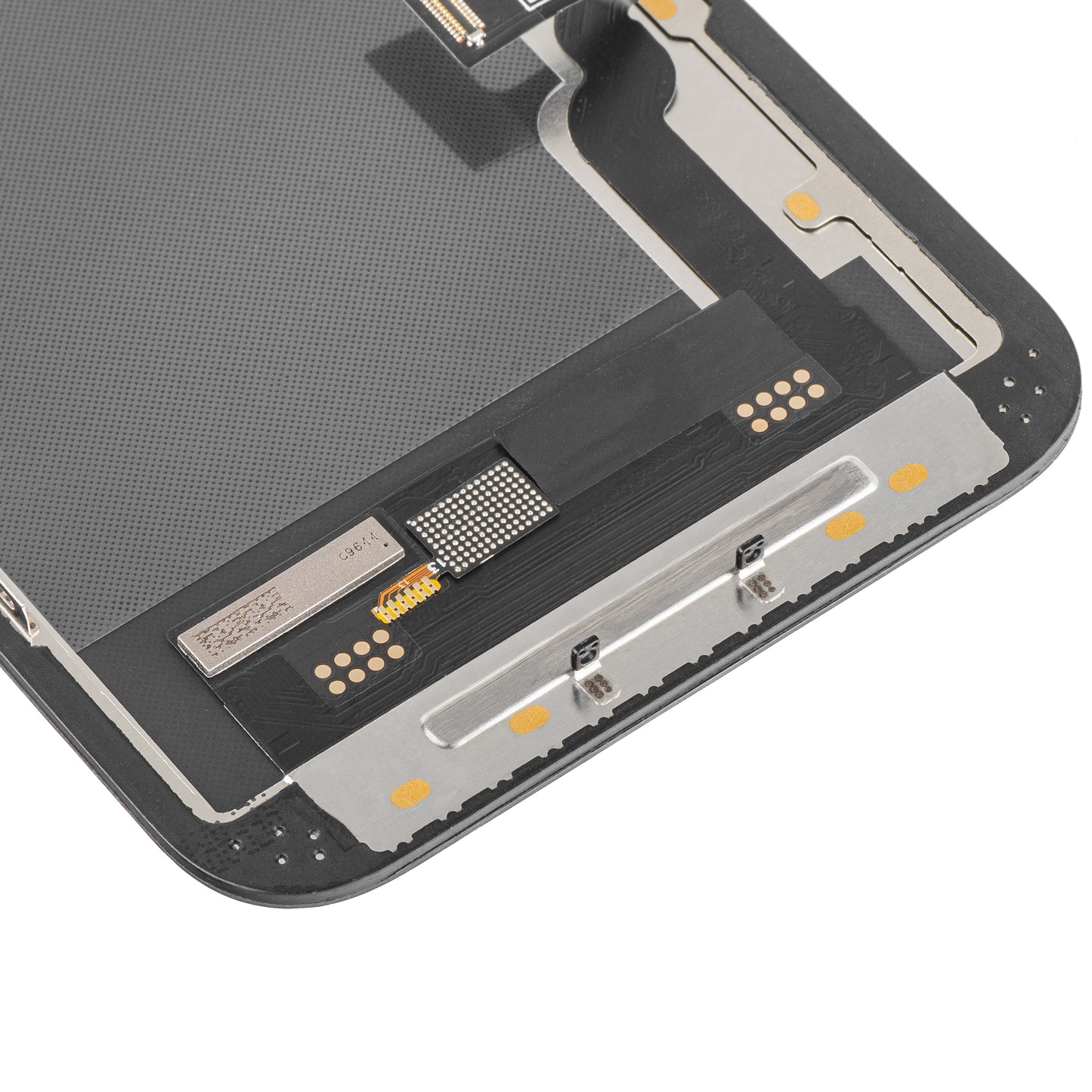 Display med MP Touchscreen kompatibel med Apple iPhone 13, med ramme, Soft OLED IC Movable FHD-versjon, Svart