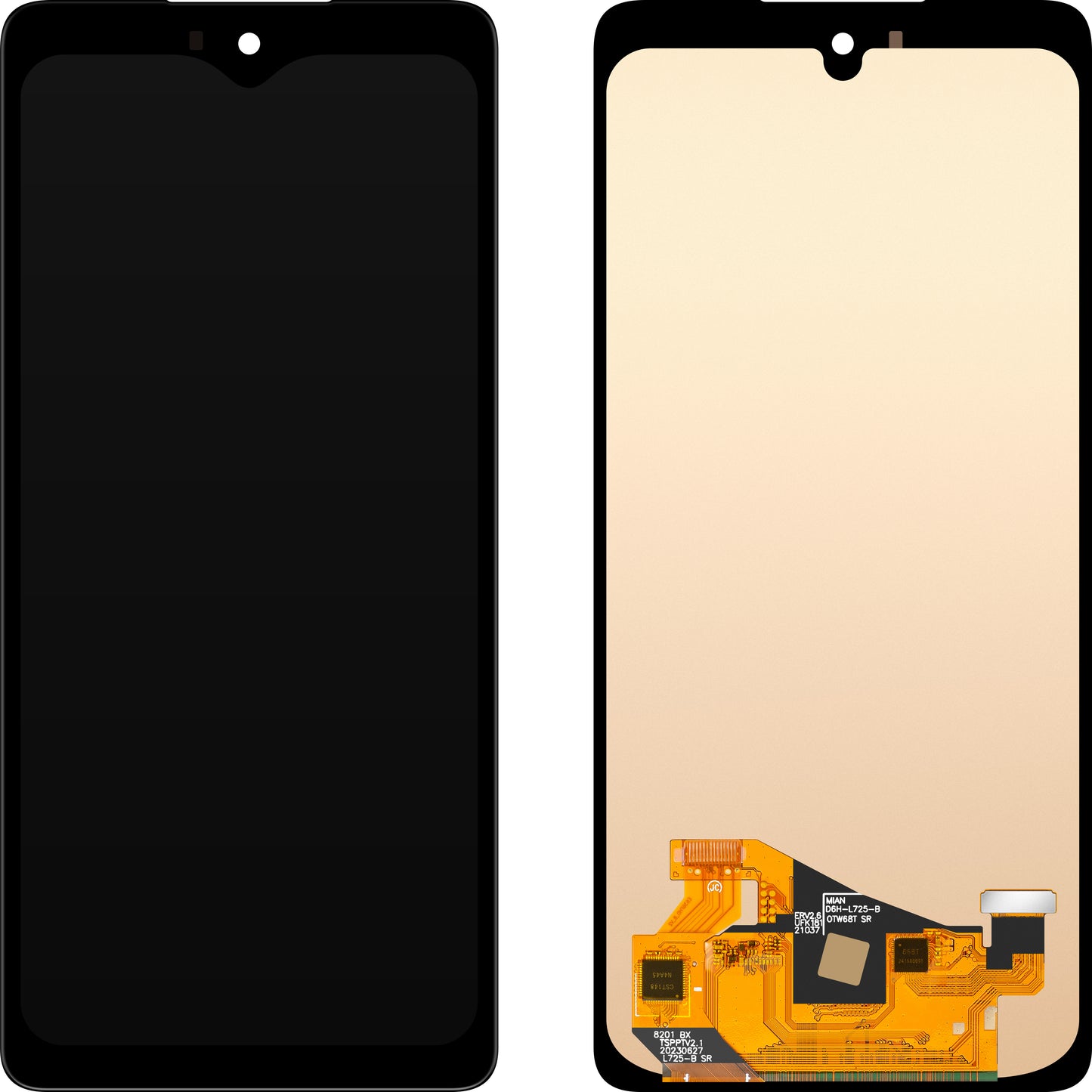 Display med MP Touchscreen kompatibel med Samsung Galaxy A72 A725 / A72 5G A726, OLED-versjon