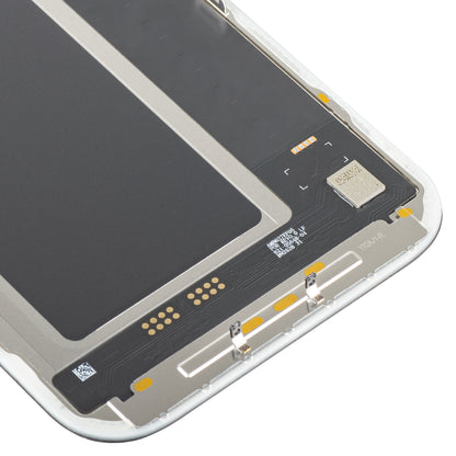 MP berøringsskjermdisplay kompatibelt med Apple iPhone 17 Pro, med ramme, Soft OLED FHD 120Hz IC flyttbar versjon, svart