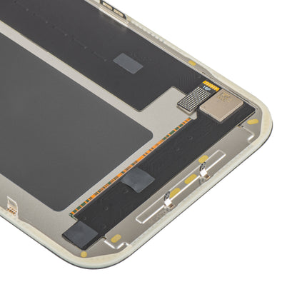 MP berøringsskjermdisplay kompatibelt med Apple iPhone 17 Pro Max, med ramme, OLED FHD IC Movable-versjon, svart